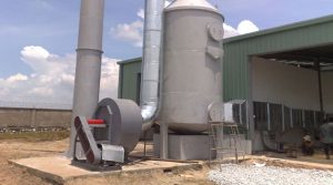 Khí thải lò hơi đốt củi